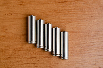 Salt, alkaline battery, finger battery