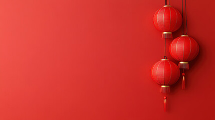 Chinese New Year fills the air with a festive mood vibrant lanterns fireworks and joy celebrating heritage with red envelopes. Festive Red Lanterns for Celebrating New Year Joy