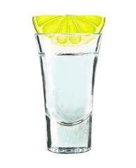 Tequila, glass, glass, lemon, drawing, Mexico, Mexican tequila, lime, national drink, Mexico, transparent background Tequila, bebida nacional, tequila mexicano, vaso, lima, rodaja 