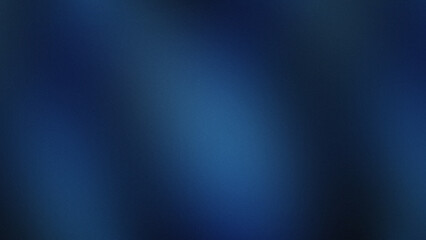 Blurred gradient with seamless transition from light to deep dark blue. Subtle grainy texture adds a tactile and vintage effect. For web design backgrounds, posters, or social media layouts. 