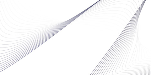 Fototapeta premium Abstract color smooth stripe dynamic wave line on a white stylized line art background. Design element technology suit for banner, poster, cover, brochure, flyer, website. vector illustration