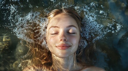 Obraz premium The Woman in Water Bliss