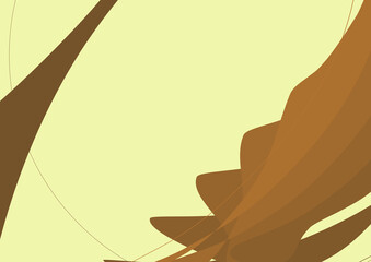 Yellow color background abstract with line art vector