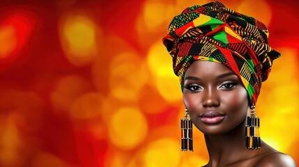 Celebrating black history month: vibrant portrait of empowerment and culture