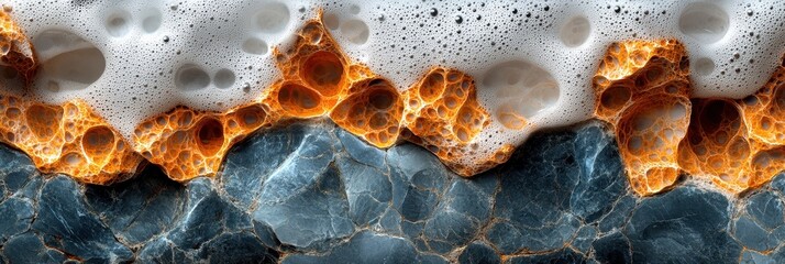 Patterns of rising bubbles in water, capturing natural fluid textures, liquid dynamics