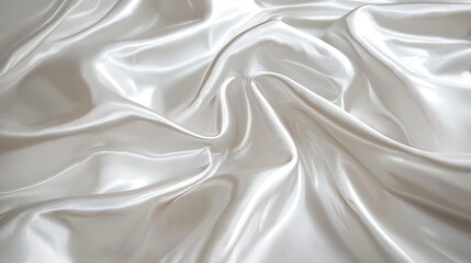 Fototapeta premium A white fabric with a wave pattern