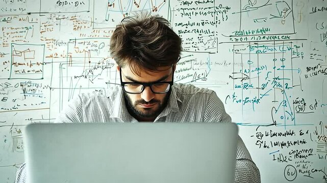 Business Analyst Working with Data in Modern Office Setting