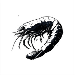 lobster on white background