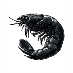 lobster on white background