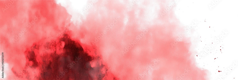 Poster abstract red smoke pattern on white background