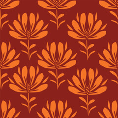 Romantic Boho floral pattern, Persian pattern Indian floral pattern, Vector Illustrasion ,Design for fashion , fabric, textile, wallpaper , wrapping and all prints