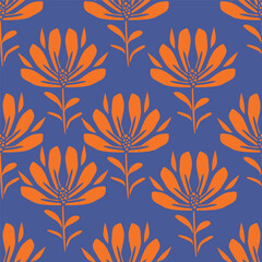 Romantic Boho floral pattern, Persian pattern Indian floral pattern, Vector Illustrasion ,Design for fashion , fabric, textile, wallpaper , wrapping and all prints