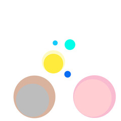  Abstract design with overlapping colorful circles