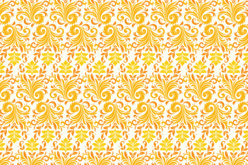 Seamless Floral Pattern with Botanical and Ornamental Motifs for Fashion and Textile Designs Featuring Elegant Flower Prints, Decorative Elements, and Modern Patterns