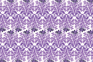 Seamless Floral Pattern with Botanical and Ornamental Motifs for Fashion, Textile, and Creative Projects Featuring Elegant Floral Designs and Decorative Pattern Elements