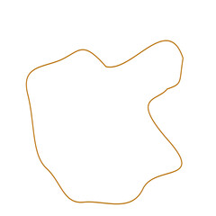 Obraz premium Abstract yellow single line art