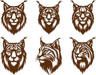 Lynx Wildlife Silhouettes for Environmental Campaigns
