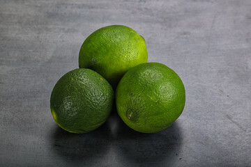 Green sour tropical Lime fruit