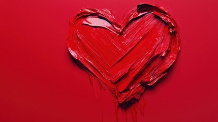 The Heart Created with Paint