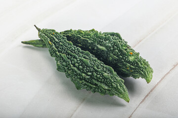 Raw green exotic Bitter melon