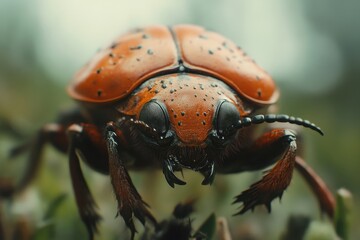 Naklejka premium bug on the ground