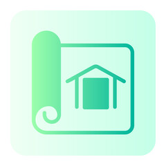 blueprint gradient icon