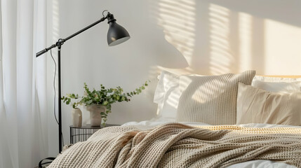 Modern style conceptual interior design 3d illustration