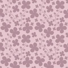 Seamless floral pattern, liberty ditsy print of pretty hand drawn chamomile. Cute botanical design for fabric, paper: colorful field, small flowers, tiny leaves on blue background