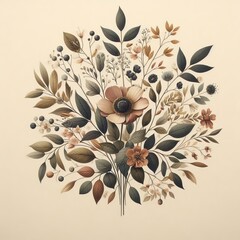 Botanical Inspired by nature incorporating elements of plants an