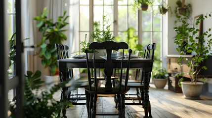 Modern style conceptual interior design 3d illustration