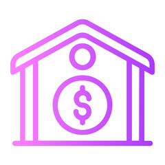 money gradient icon