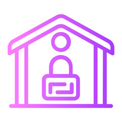 lock gradient icon