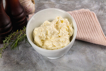 Italian soft young cheese stracciatella