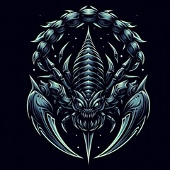 65 Scorpion Sting A pointed aggressive font with stinger like de