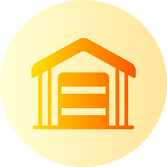garage gradient icon