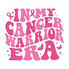  in my cancer warrior era sunflower breast cancer awareness pink ribbon