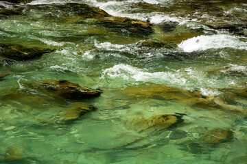 Beautiful Vintgar canyon in Slovenia