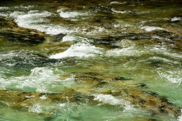 Beautiful Vintgar canyon in Slovenia