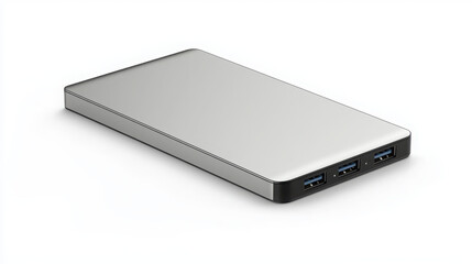 Showcasing a sleek usb-c portable hard drive ultralight and metallic for modern tech lovers