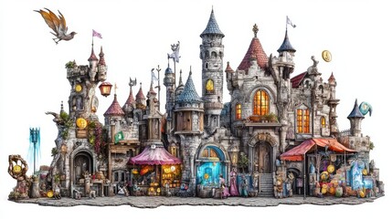 Obraz premium Fantasy-inspired architectural masterpiece.