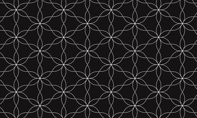 Floral pattern on dark background.