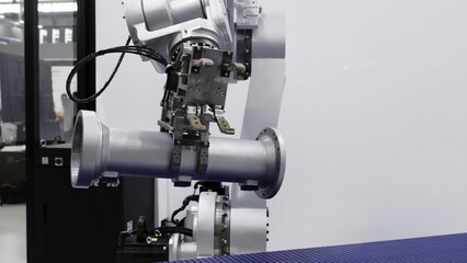 Exploring the Intricacies of an Advanced Robotic Arm within an Industrial Setting. Media