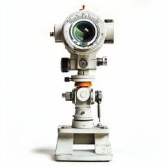 Fototapeta premium Antique optical instrument, precise mechanism, mounted on stand.
