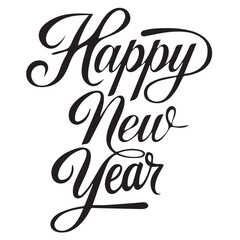 Happy New Year Typhograpy