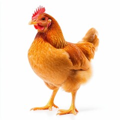 Fototapeta premium Chicken Isolated on White Background