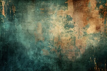 Obraz premium A wall with a lot of cracks and peeling paint