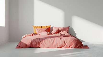 Modern style conceptual interior design 3d illustration