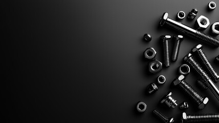 Black and White Metal Hardware
