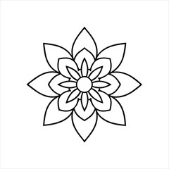  Mandala Flower Ornament Vector Logo Icon Design