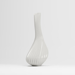 Ceremaic wave vase modern style